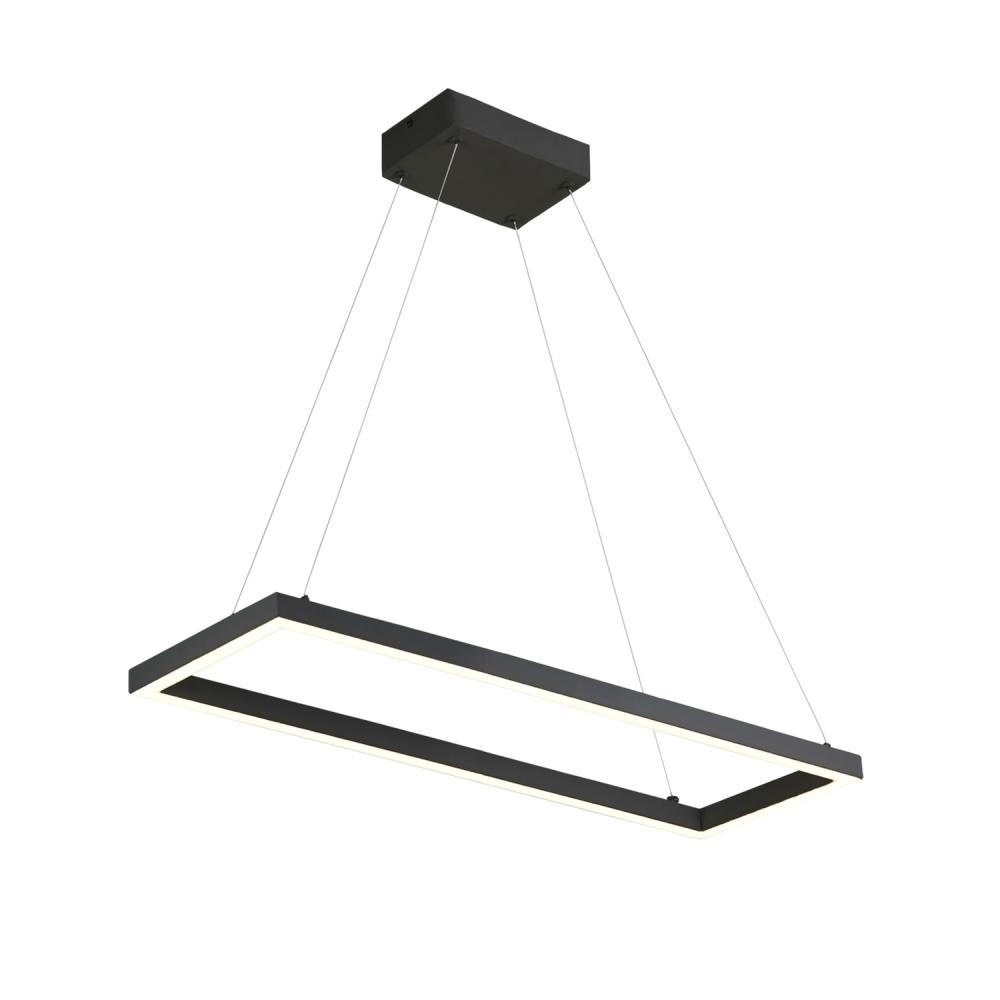 Piazza 30-in Black LED Pendant
