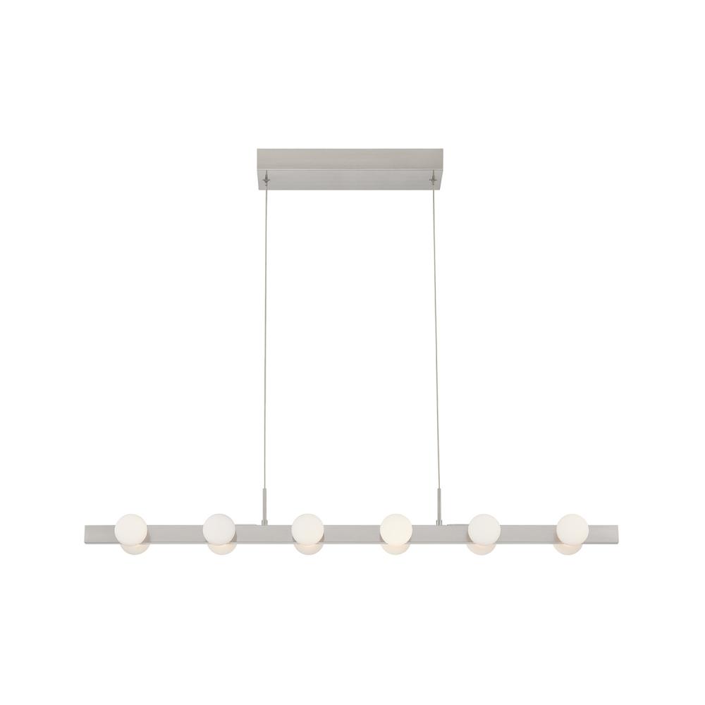 Rezz 36-in Brushed Nickel LED Linear Pendant