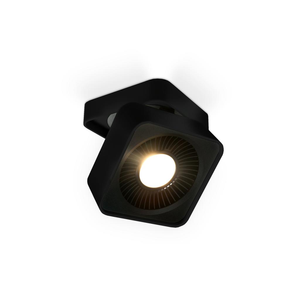 Solo 4-in Black LED Flush Mount