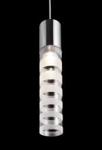 Kuzco Lighting Inc 401102CH - Single Lamp Cylinder Glass Pendant