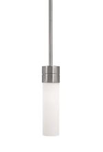 Kuzco Lighting Inc 40881BN - Single Lamp White Opal Glass Pendant