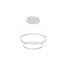 Kuzco Lighting Inc CH87824-WH - Cerchio 24-in White LED Chandeliers