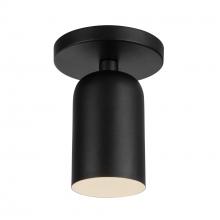 Kuzco Lighting Inc SF57704-BK - Nola 4-in Black 1 Light Semi-Flush