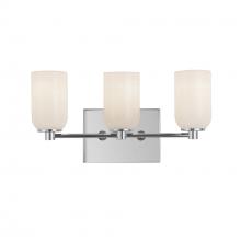 Kuzco Lighting Inc VL57718-CH/GO - Nola 18-in Chrome/Glossy Opal Glass Socket Vanity Light