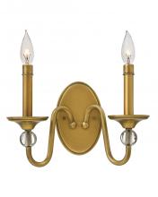 Hinkley Canada 4952HB - Small Two Light Sconce