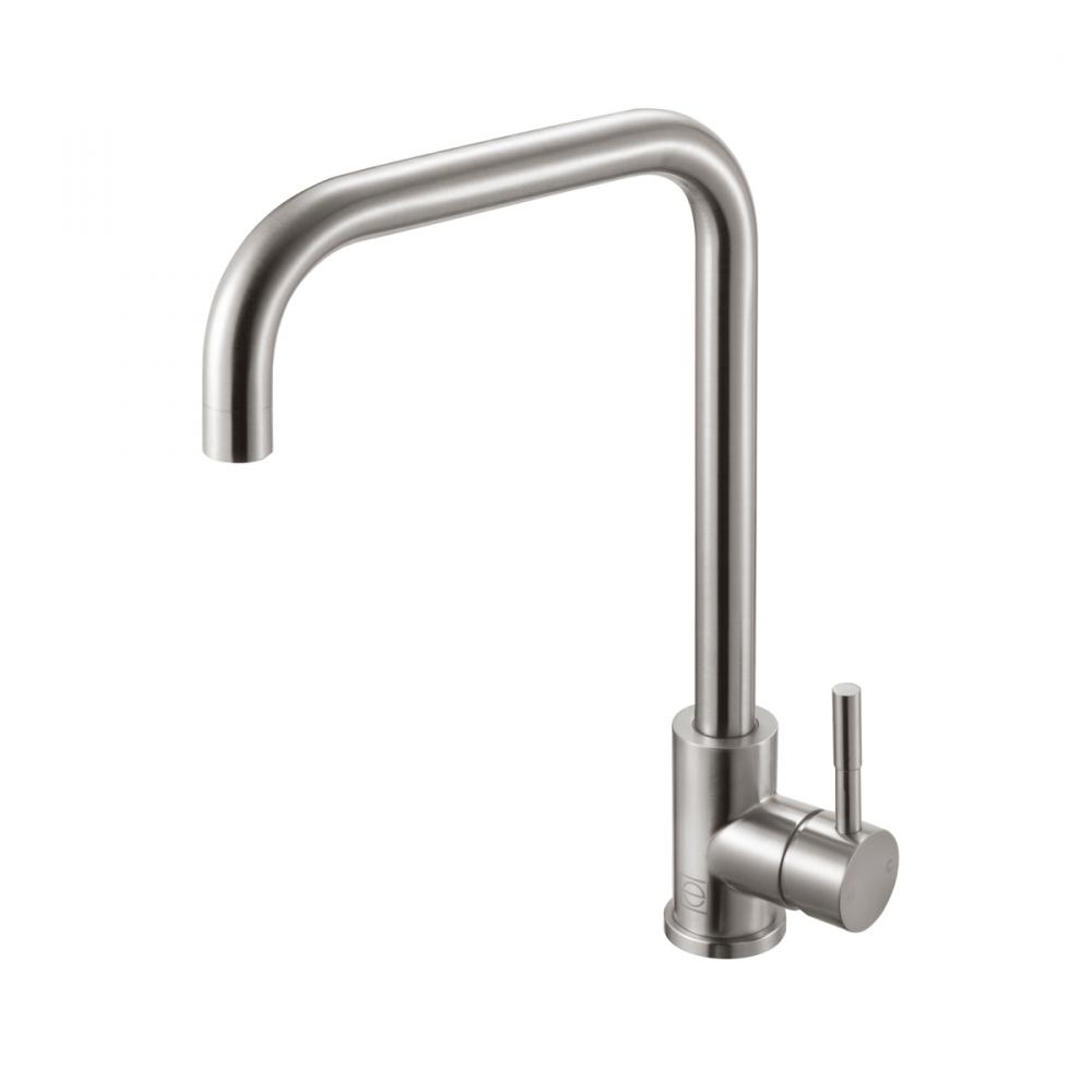 Levi Single Handle Pull Down Sprayer Kitchen Faucet in Brushed Nickel