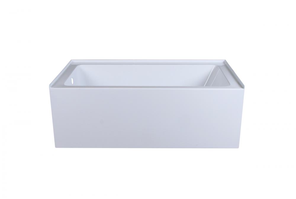 Alcove Soaking Bathtub 32x60 Inch Left Drain in Glossy White