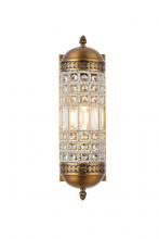 Elegant 1205W5FG/RC - Olivia 1 Light French Gold Wall Sconce Clear Royal Cut Crystal
