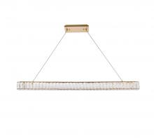 Elegant 3502D47G - Monroe 47 inch LED linear Pendant in Gold