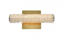 Elegant 3800W12SG - Bowen 12 Inch Adjustable LED Wall Sconce in Satin Gold