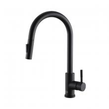 Elegant FAK-306MBK - Luca Single Handle Pull Down Sprayer Kitchen Faucet with Touch Sensor in Matte Black
