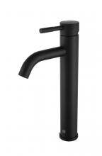 Elegant FAV-1007MBK - Victor Single Hole Single Handle Bathroom Faucet in Matte Black