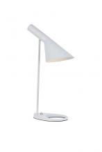 Elegant LD2364WH - Juniper 1 Light White Table Lamp