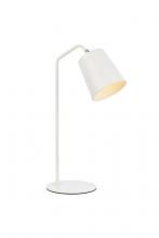 Elegant LD2366WH - Leroy 1 Light White Table Lamp