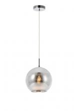 Elegant LDPD2012 - Reflection Collection Pendant D9.5in H9.5in Lt:1 Chrome Finish
