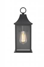 Elegant OD503W15BK - Shepard 6 inch Outdoor Wall Sconce in Black