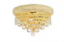 Elegant V1800W12G/RC - Primo 2 Light Gold Wall Sconce Clear Royal Cut Crystal