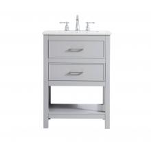 Elegant VF19024GR - 24 Inch Single Bathroom Vanity in Grey
