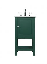 Elegant VF27019GN - 19 Inch Single Bathroom Vanity in Green
