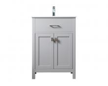 Elegant VF28824GR - 24 Inch Single Bathroom Vanity in Grey