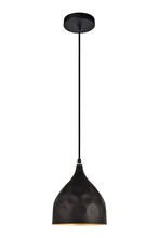 Elegant LDPD3004 - Clio Collection Pendant D6.7 H8.3 Lt:1 Matte Black Finish