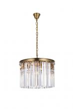 Elegant 1208D20SG/RC - Sydney 20 inch round crystal chandelier in satin gold