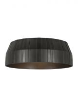 Visual Comfort & Co. Modern Collection CDFM18027PZ - The Bling X-Large Damp Rated 1-Light Integrated Dimmable LED Ceiling Flushmount in Plated Dark Bronz
