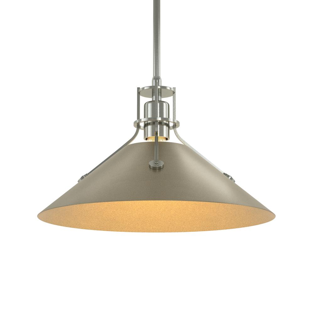 Henry Medium Steel Shade Pendant