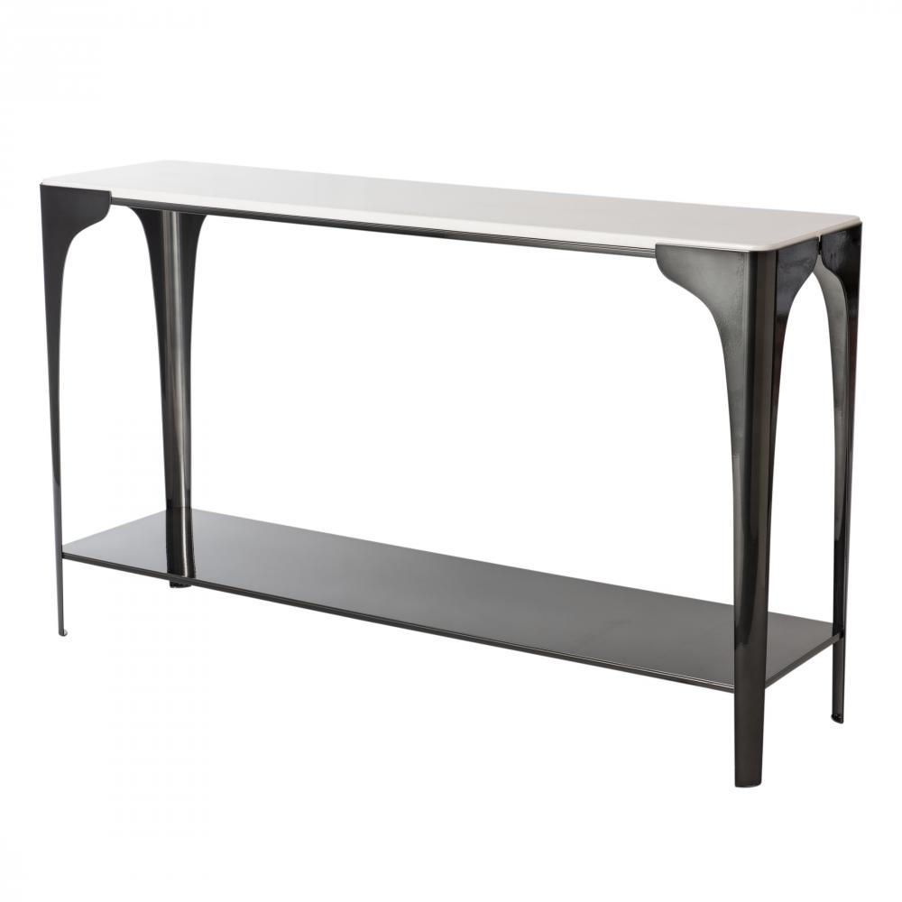 Cove Console Table, with Marble Top