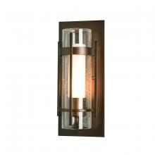 Hubbardton Forge - Canada 305896-SKT-75-ZS0654 - Torch  Seeded Glass Small Outdoor Sconce