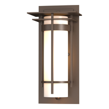 Hubbardton Forge - Canada 305992-SKT-75-GG0066 - Banded with Top Plate Small Outdoor Sconce