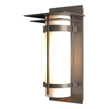 Hubbardton Forge - Canada 305993-SKT-77-GG0034 - Banded with Top Plate Outdoor Sconce