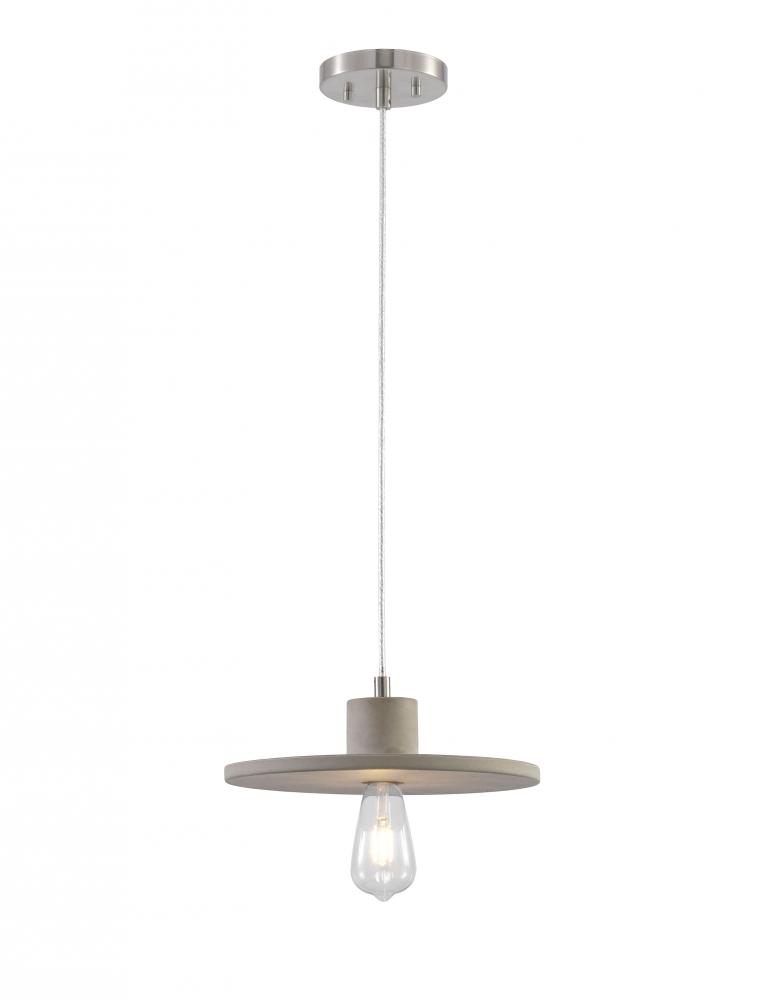 Sima - 1 Light Pendant in Metal with Cement