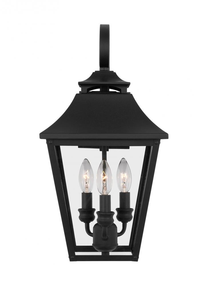 Galena Traditional 3-Light Outdoor Exterior Medium Lantern Sconce Light