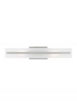 Visual Comfort & Co. Studio Collection 4554302EN3-962 - Dex contemporary 2-light LED indoor dimmable medium bath vanity wall sconce in brushed nickel silver