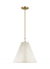 Visual Comfort & Co. Studio Collection 6585101-817 - Gordon contemporary 1-light indoor dimmable ceiling hanging single pendant light in antique white fi