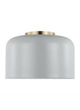 Visual Comfort & Co. Studio Collection 7505401-118 - Malone transitional 1-light indoor dimmable small ceiling flush mount in matte grey finish with matt