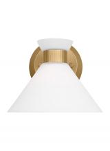 Visual Comfort & Co. Studio Collection DJV1011SB - Belcarra Modern 1-Light Wall Sconce Bath Vanity in Satin Brass Gold