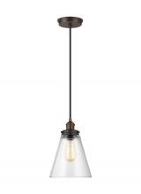 Visual Comfort & Co. Studio Collection P1347PAGB/DWZ - Baskin Cone Pendant