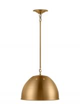 Visual Comfort & Co. Studio Collection TP1181BBS - Robbie Transitional 1-Light Indoor Dimmable Large Pendant Ceiling Hanging Chandelier Light