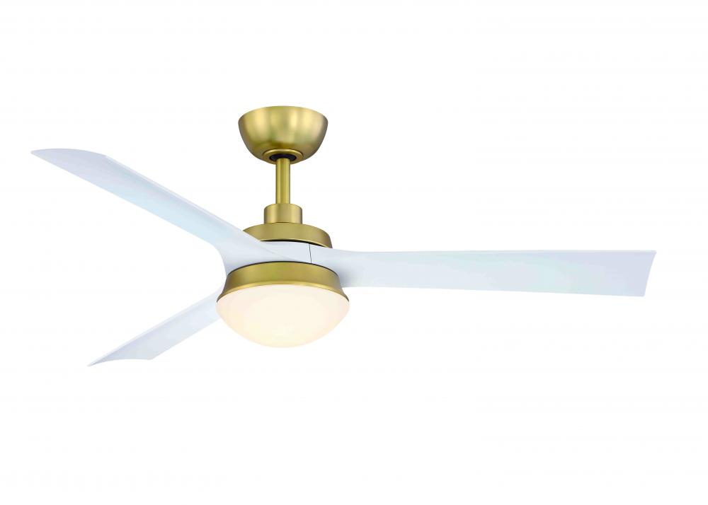 Barlow 52 inch Indoor/Outdoor Ceiling Fan with Matte White Blades and LED Light Kit
