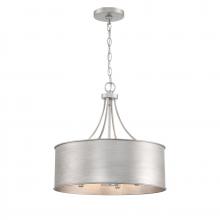 Savoy House Meridian M7040AS - 4-Light Pendant in Antique Silver