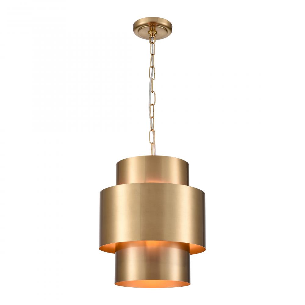 Reese 12'' Wide 1-Light Pendant - Aged Brass