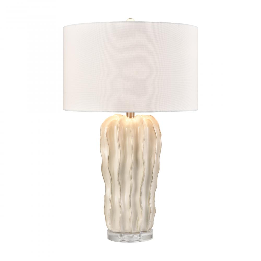 Genesee 27.5'' High 1-Light Table Lamp - White Glazed