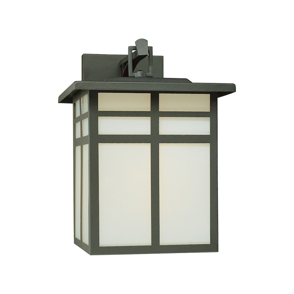 Thomas - Mission 12.5'' High 1-Light Outdoor Sconce - Black