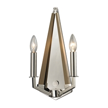 ELK Home 31470/2 - Madera 2-Light Wall Lamp in Polished Nickel and Taupe