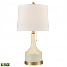ELK Home D4312-LED - Small But Strong 21'' High 1-Light Table Lamp - White - Includes LED Bulb