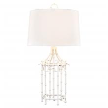 ELK Home H0019-11553 - Bamboo Birdcage 32.25'' High 1-Light Table Lamp - White