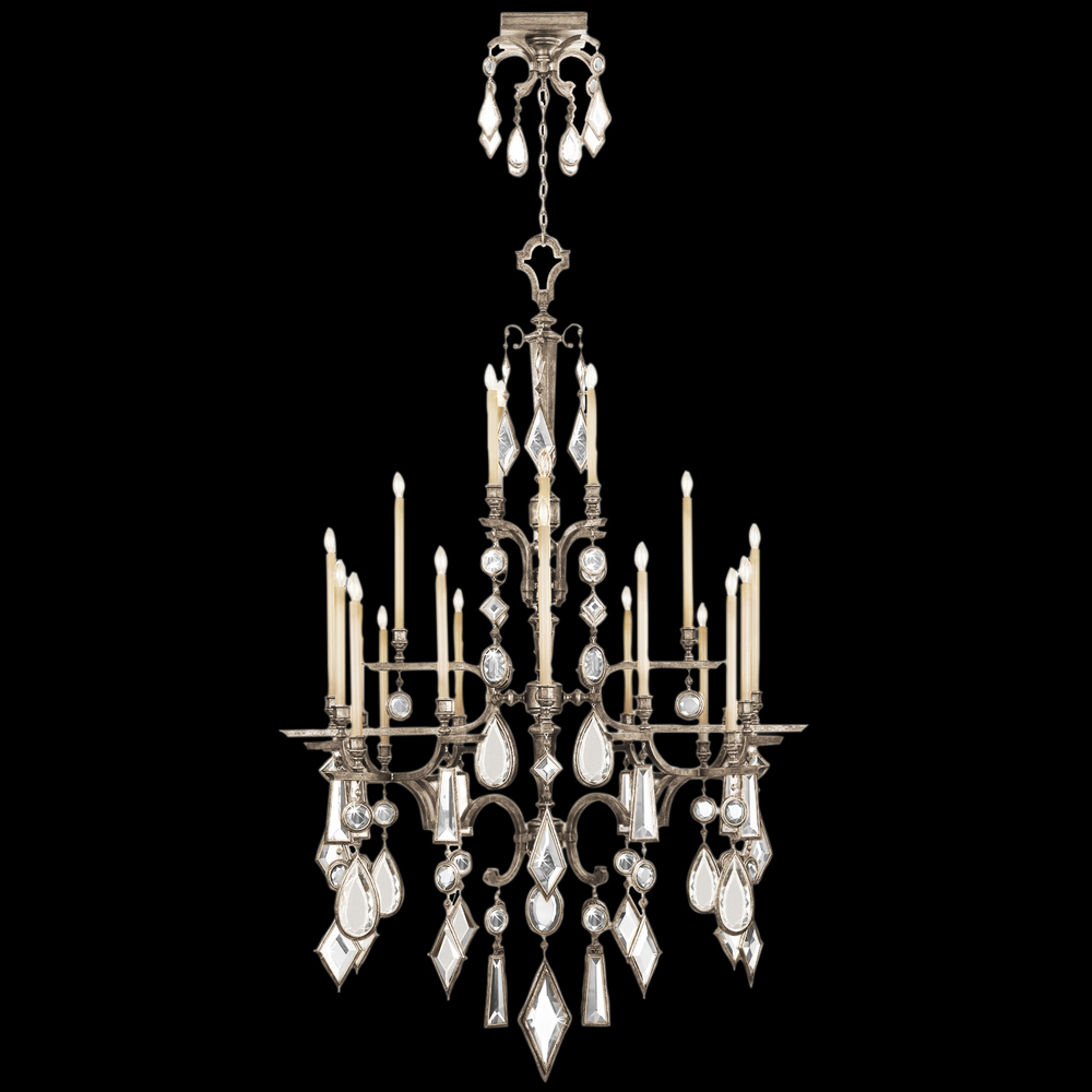 Encased Gems 53"W Round Chandelier